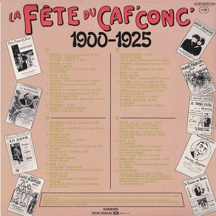 [Pochette de La fte du caf’ con’ 1900-1925 (COMPILATION) - verso]